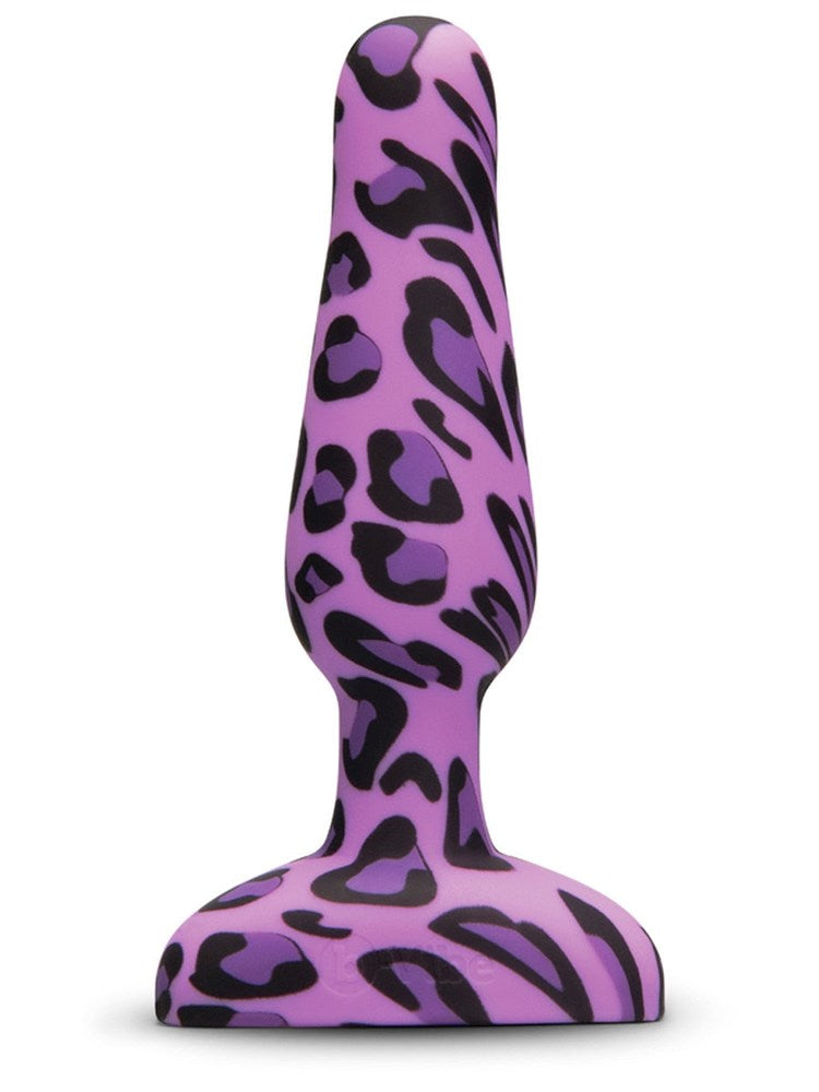 B Vibe Novice Ultra Powerful Beginner Friendly Butt Plug Vibrating Anal Sex Toy - Leopard - Butt Plugs