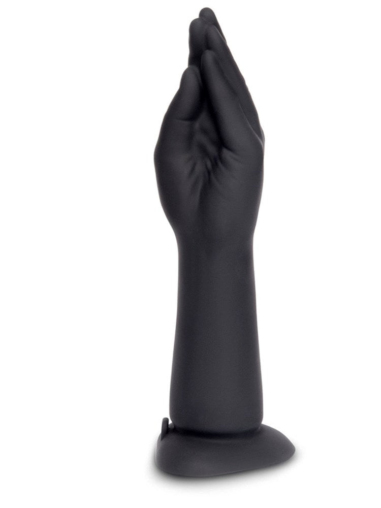 B Vibe USB Rechargeable Vibrating Silicone Fisting Dildo IPX7 Waterproof - Black - Realistic Dildos