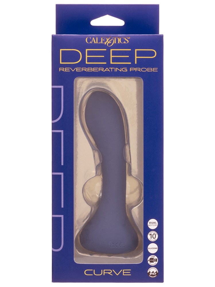California Exotics Deep Curve Vibrating Butt Plug Probe USB Rechargeable - - Butt Plugs