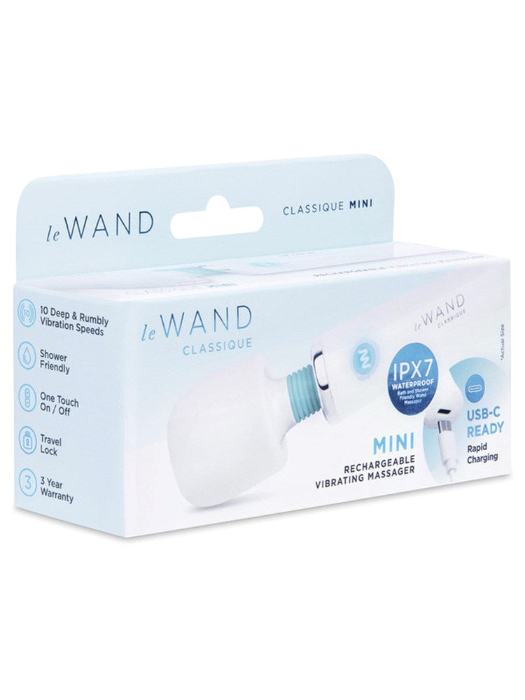 Le Wand Classique 10 Functions Mini Wand Massager Portable Wand Vibrator - - Body Wands