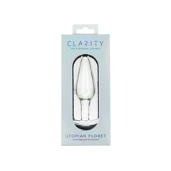 Creative Conceptions Clarity Utopian Floret Glass Butt Plug