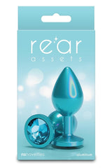 NS Novelties Rear Assets Iridescent Medium Butt Plug