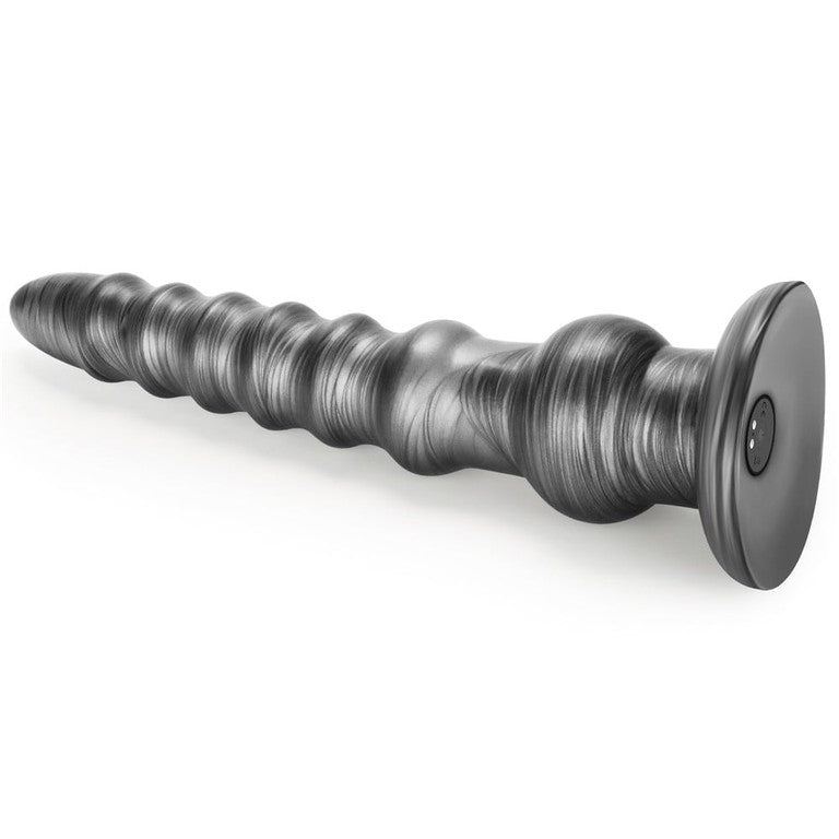 Lovetoy King Sized Vibrax Slider Vibrating Dildo Grey with 10 Functions - - Vibrating Dildos