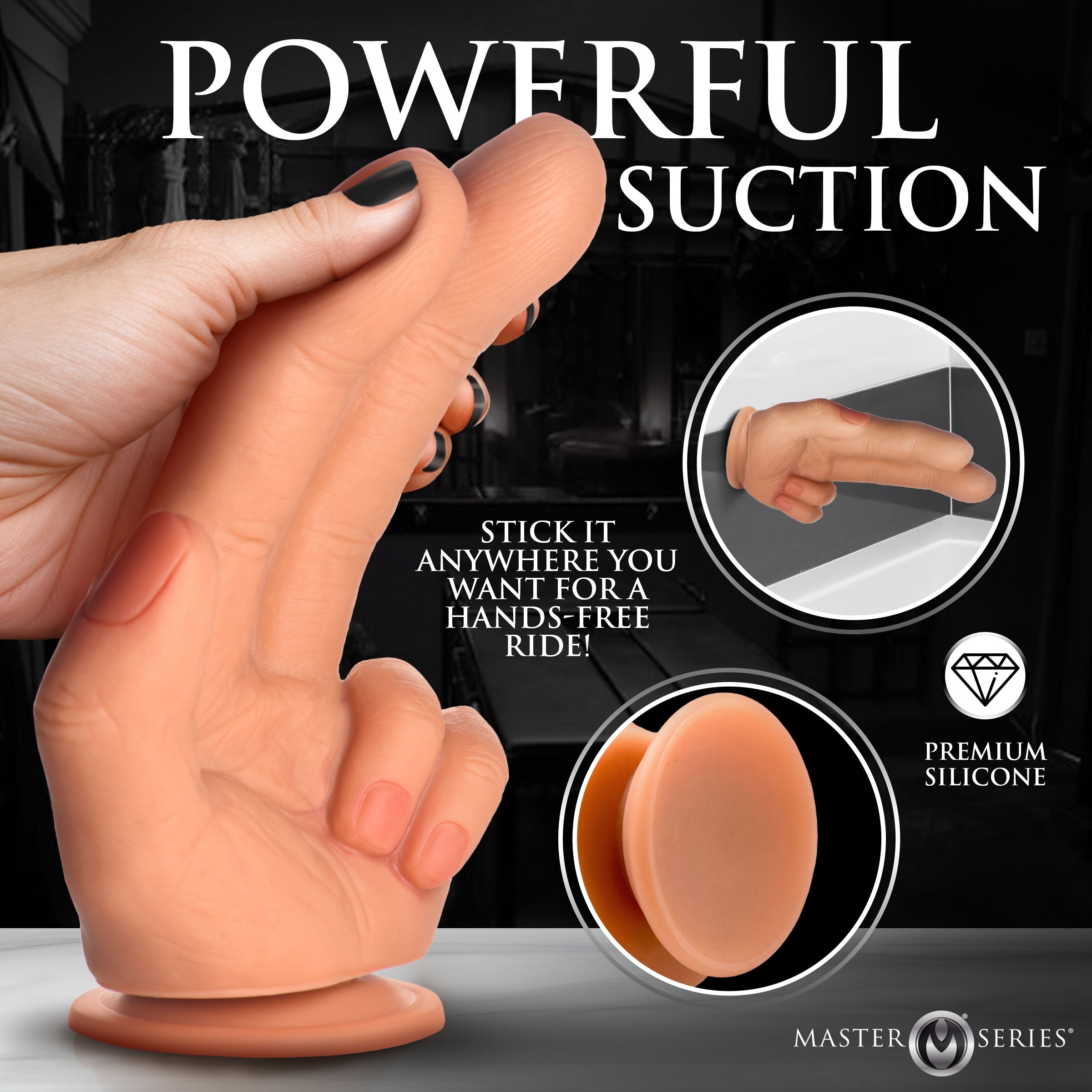 XR Brands Master Series The Shocker Realistic Finger Dildo - - Realistic Dildos