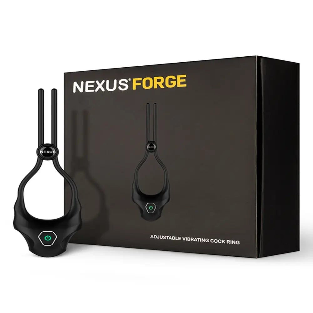 Nexus Sex Toys Forge Vibrating Cock Ring with Adjustable Fit - - Cock Rings