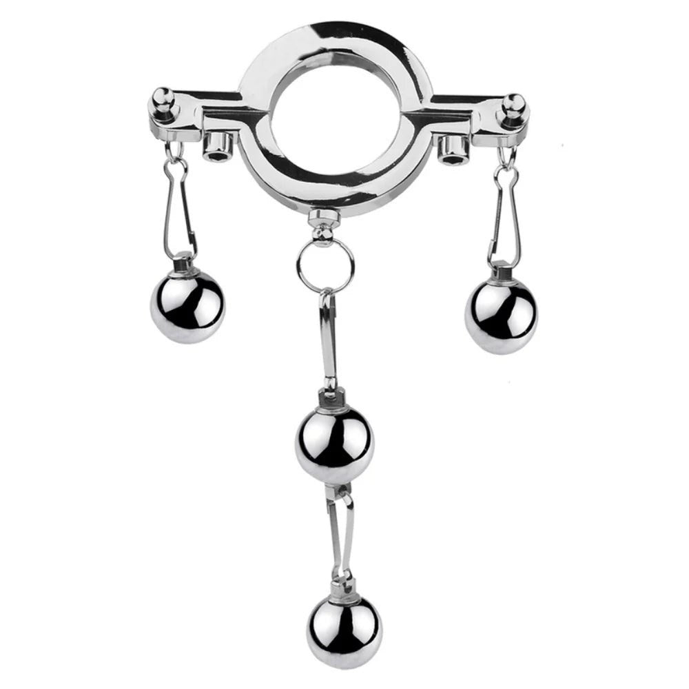 BDStyle Stainless Steel Pleasure Enhancers - Adjustable Sizes for Personalized Comfort - - Steel Sex Toys