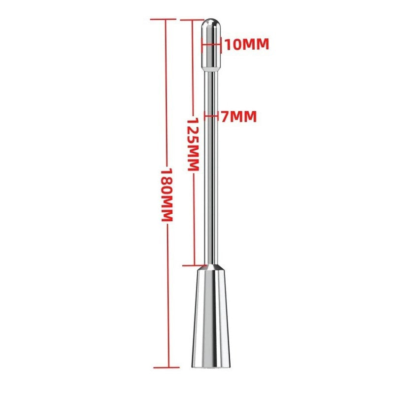 BDStyle Vibration Metal Urethral Penis Plug 7 Mode Rechargeable Vibrator - - Penis Plugs