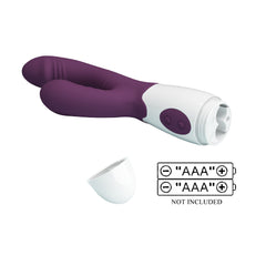 Pretty Love Andre Silicone Dual Rabbit Stimulator - - Rabbit Vibrators