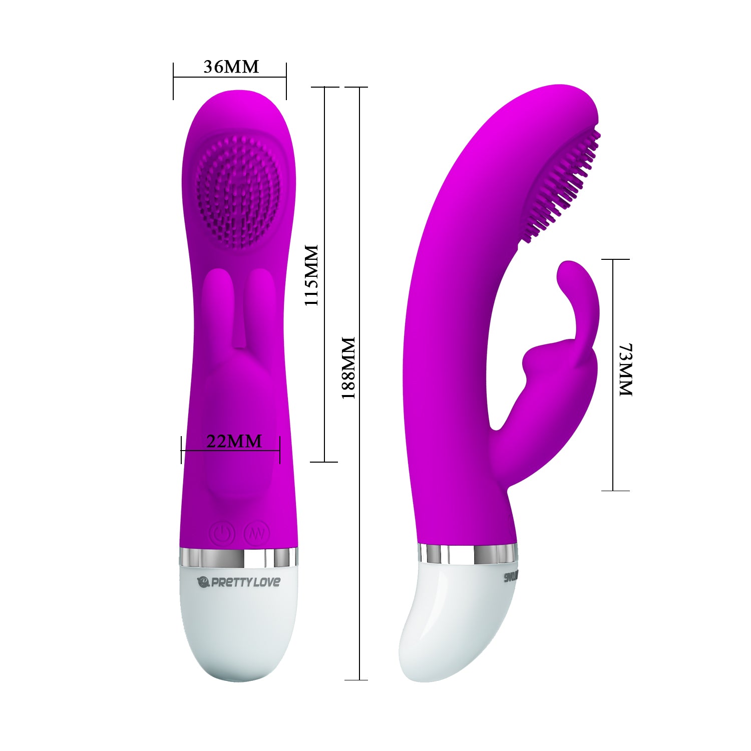 Pretty Love Christ Multi Functions Silicone Rabbit Vibrator - - Rabbit Vibrators