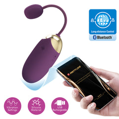 Baile App Control Abner Love Egg Vibrators - Purple - Love Eggs and Kegel Exercisers