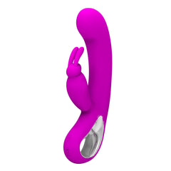 Pretty Love Webb Rechargeable 12 Functions Rabbit Vibrator - Black - Rabbit Vibrators