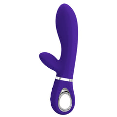 Baile Pretty Love THOMAS Soft Silicone Rabbit Vibrator - Purple - Rabbit Vibrators