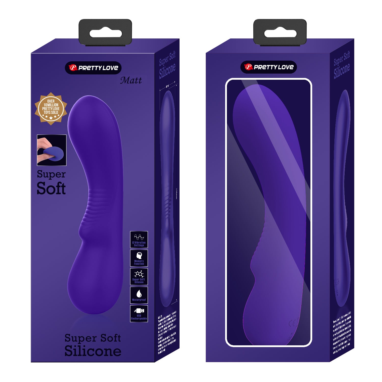 Baile Pretty Love Matt 12 Functions G-Spot Vibrator - - G-Spot Vibrators