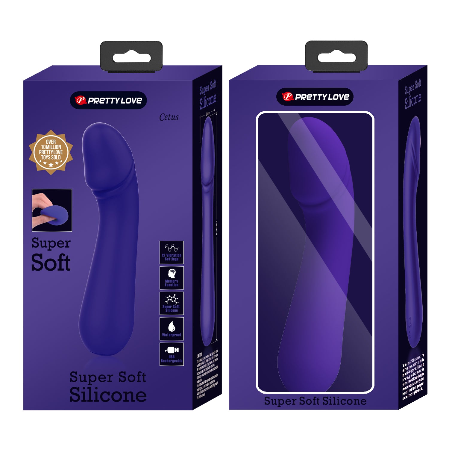 Baile Pretty Love CETUS Realistic Flexible Vibrator - - G-Spot Vibrators