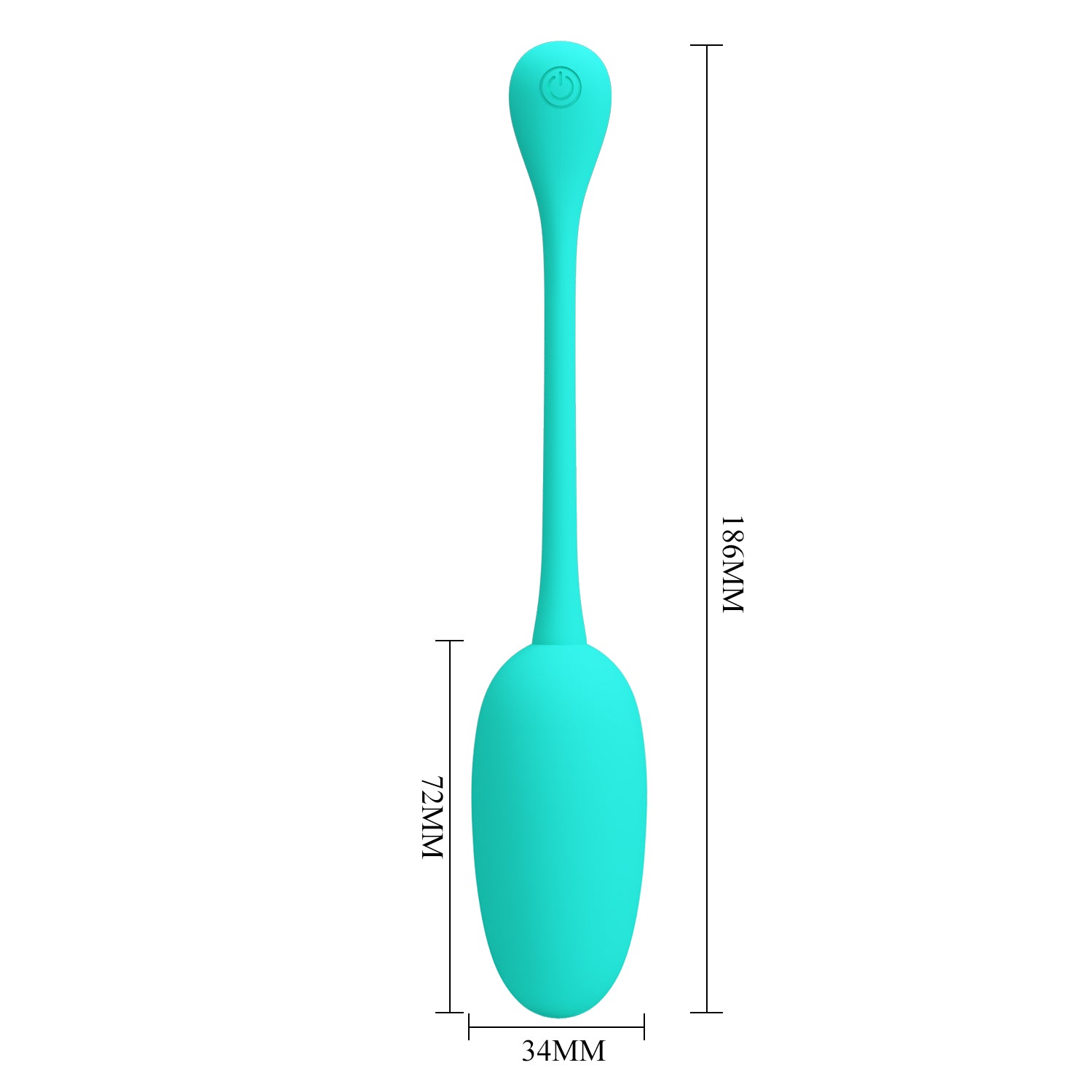 Baile Pretty Love KNUCKER Silicone Egg Vibrator - - Love Eggs and Kegel Exercisers