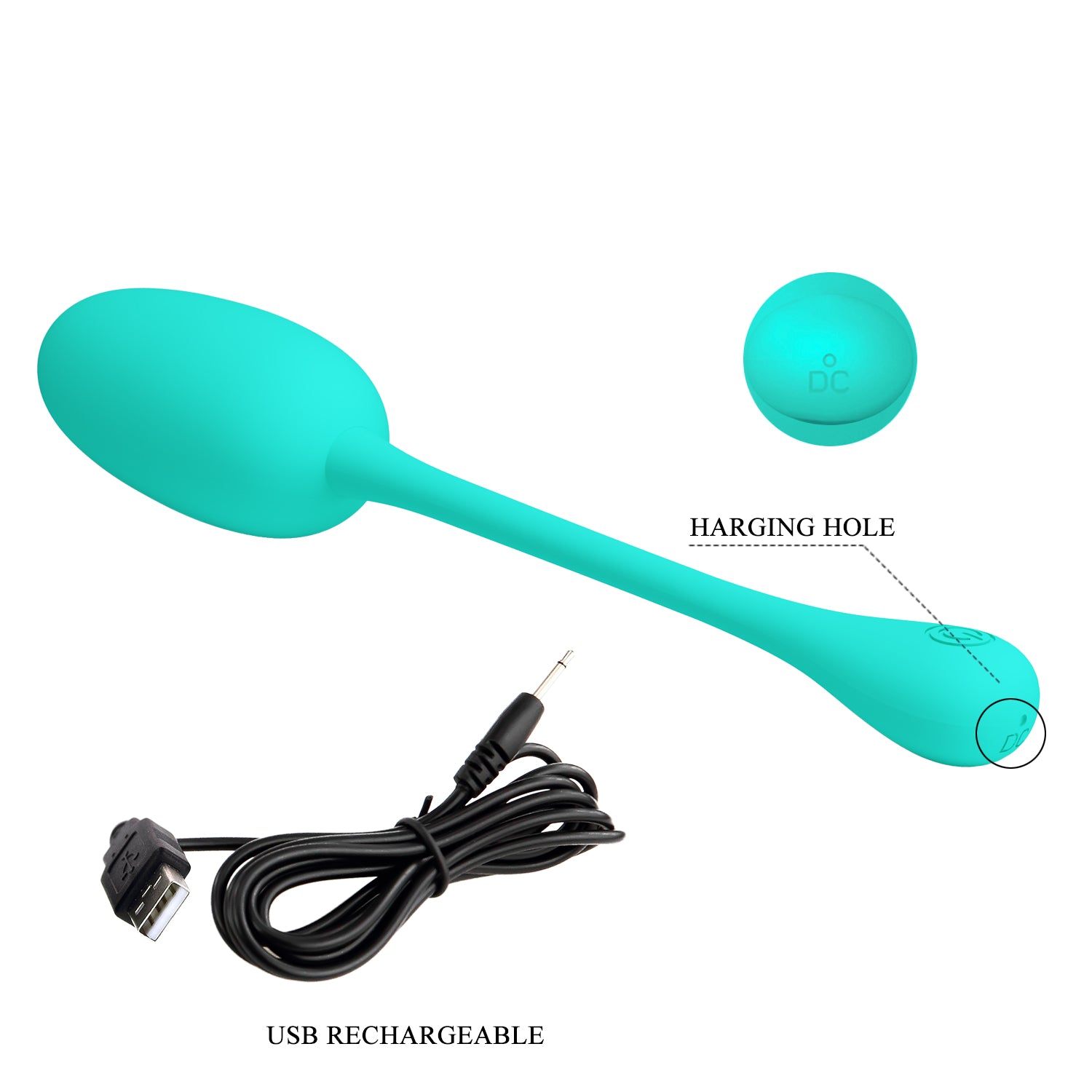 Baile Pretty Love KNUCKER Silicone Egg Vibrator - - Love Eggs and Kegel Exercisers