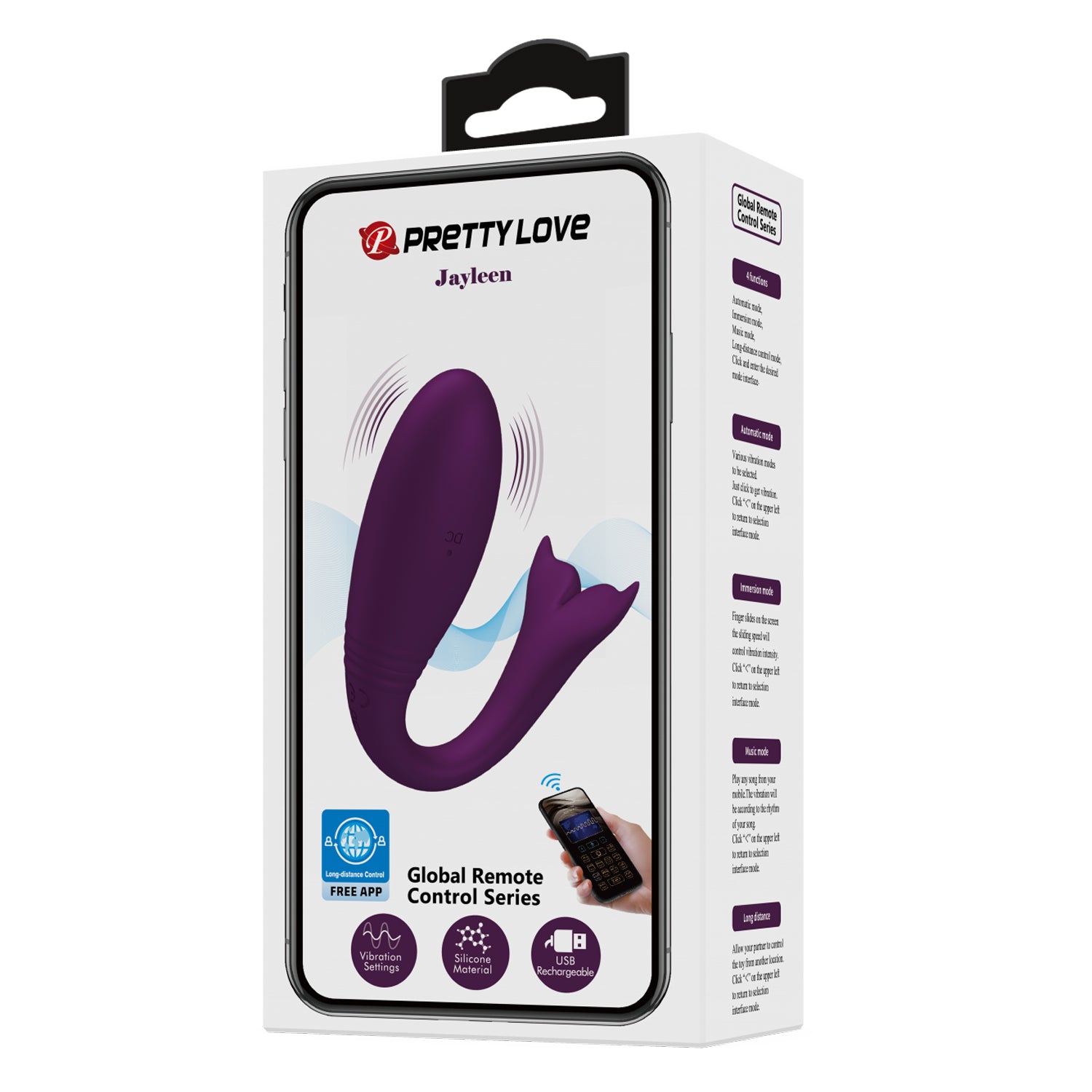 Baile Pretty Love AYLEEN - Mobile App Control vibrator - - G-Spot Vibrators
