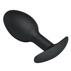 Pretty Love Silicone Anal Balls Butt Plug Black - - Butt Plugs