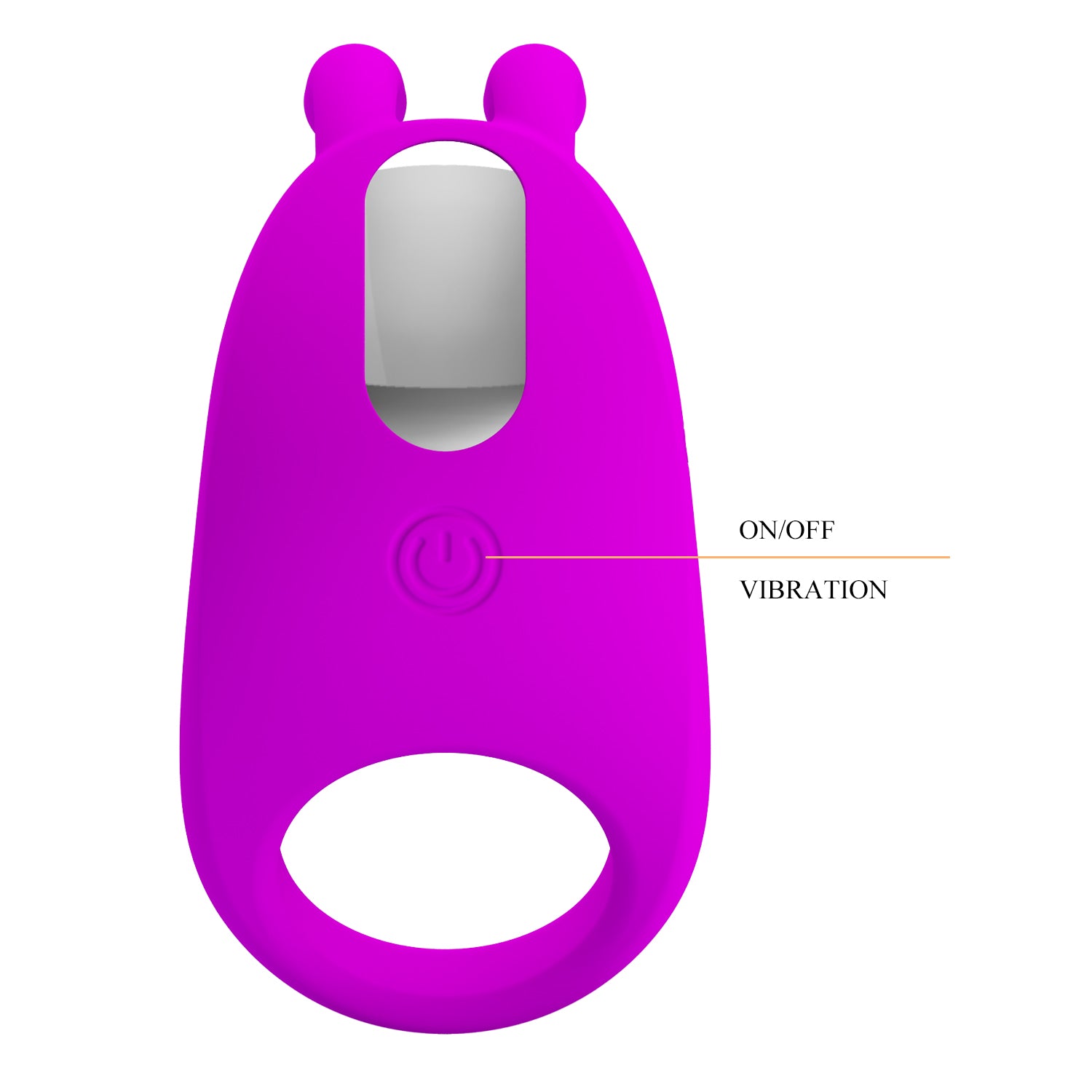 Pretty Love Rechargeable Rabbit Vibrator Cockring - - Vibrating Cock Rings