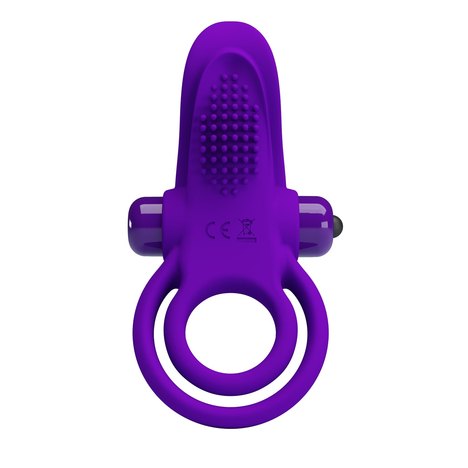 Pretty Love 10 Functions Mens Vibrant Penis Ring - Purple - Vibrating Cock Rings