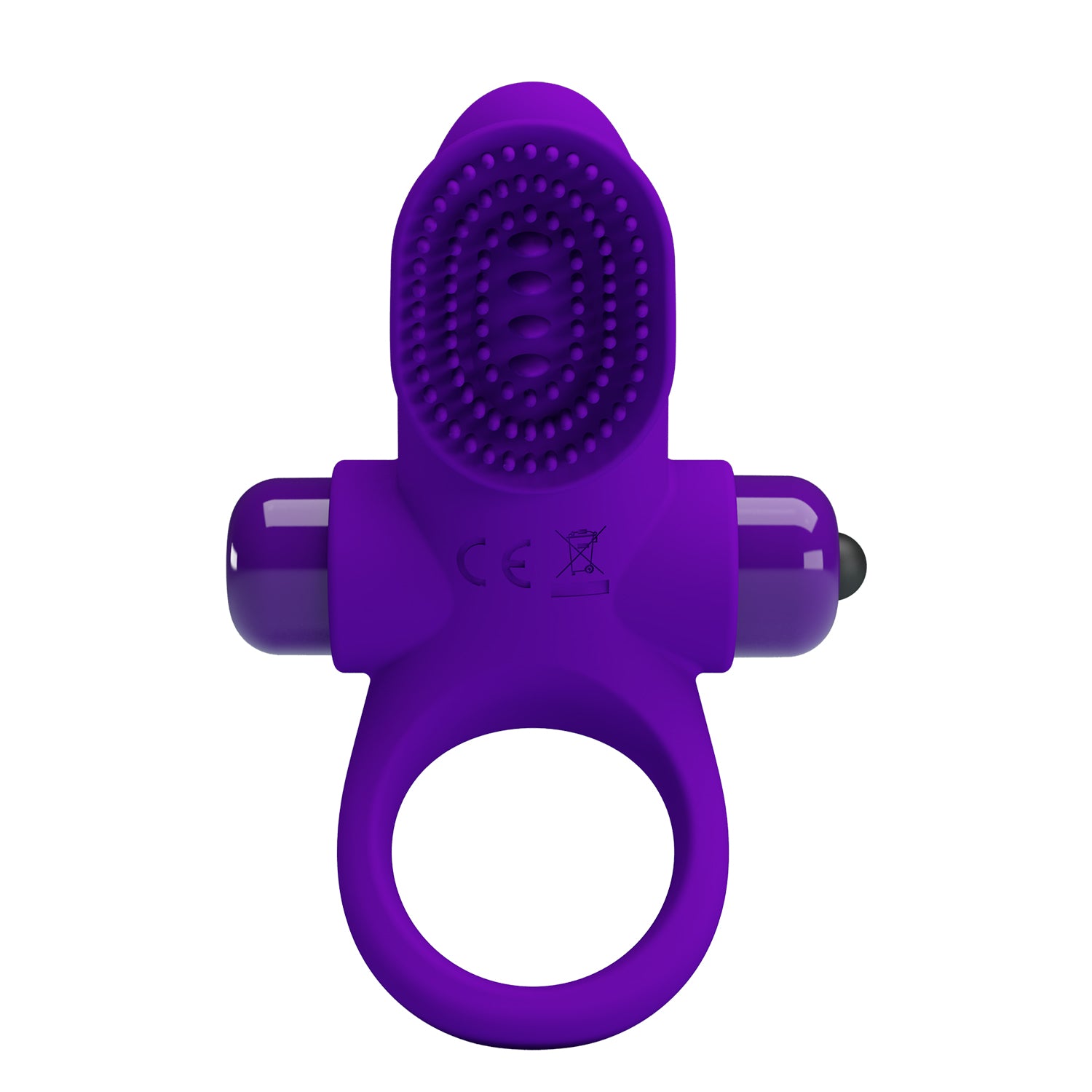 Pretty Love 10 Functions Silicone Vibrant Penis Ring II - Purple - Vibrating Cock Rings