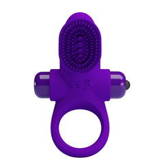 Pretty Love 10 Functions Silicone Vibrant Penis Ring II - Purple - Vibrating Cock Rings
