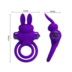 Pretty Love 10 Functions Silicone Vibrant Penis Ring III - - Vibrating Cock Rings