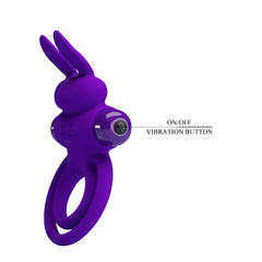 Pretty Love 10 Functions Silicone Vibrant Penis Ring III - - Vibrating Cock Rings
