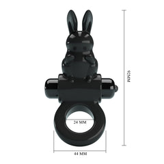 Pretty Love Exciting Vibrating Cock Ring With Rabbit Ears - - Vibrating Cock Rings