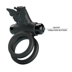 Pretty Love Vibrating Passionate Silicone Cock Ring IX - - Vibrating Cock Rings