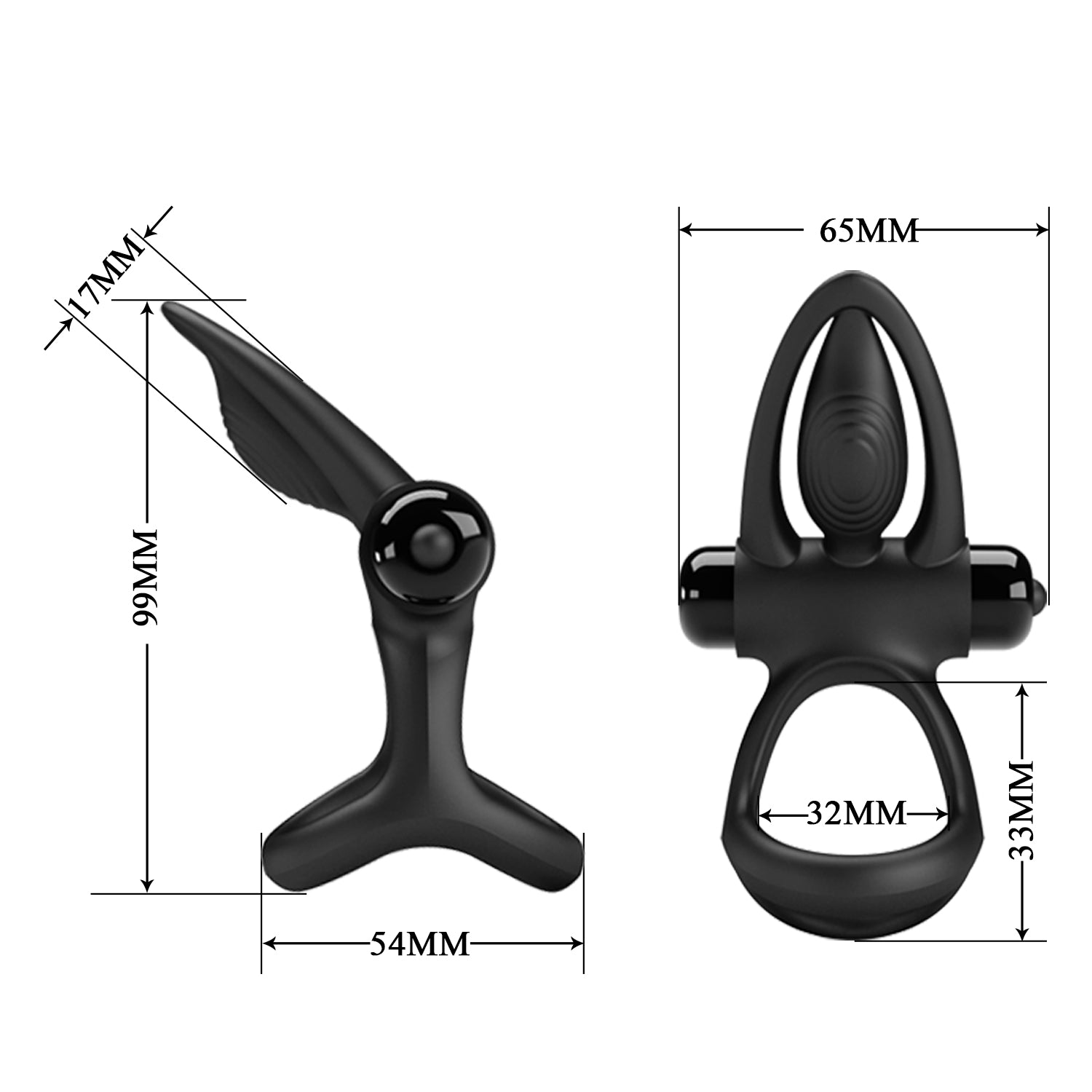 Pretty Love 10 Functions Stretchy & Vibrating Cock Ring - - Vibrating Cock Rings