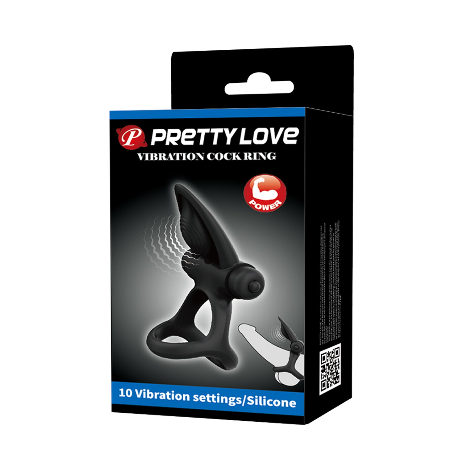 Pretty Love 10 Functions Stretchy & Vibrating Cock Ring - - Vibrating Cock Rings