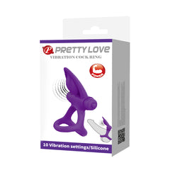 Pretty Love 10 Functions Stretchy & Vibrating Cock Ring - - Vibrating Cock Rings