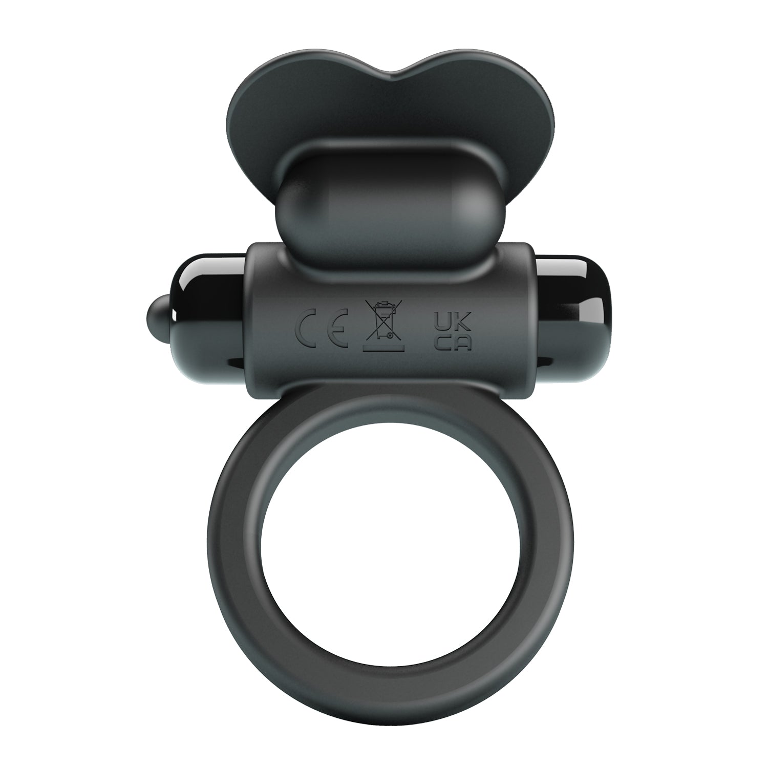 Baile Debonaire Vibrant Silicone Penis Ring - Black - Vibrating Cock Rings
