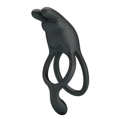 Pretty Love Rechargeable Seth Cock Ring Black - Default Title - Vibrating Cock Rings