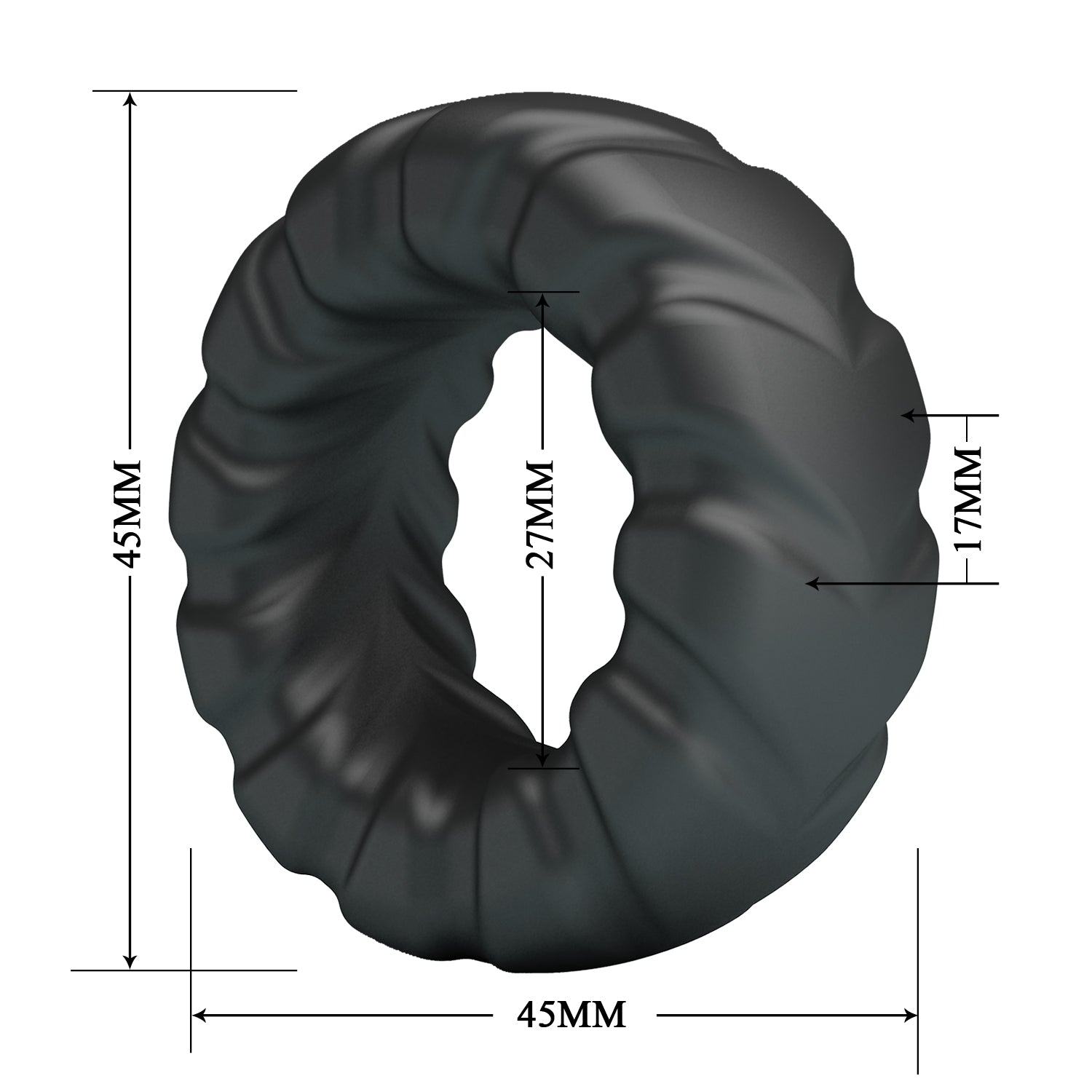 Baile Jeriko Super Soft Stretchy Silicone Cock Ring No. 1 - - Stretchy Cock Rings
