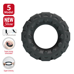 Baile Laiden Super Soft Silicone Stretchy Cock Ring No. 5 - Default Title - Stretchy Cock Rings