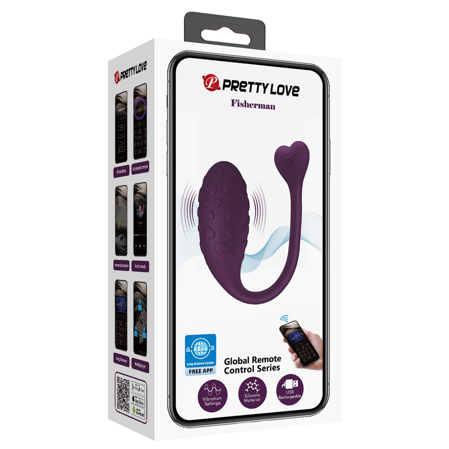 Baile Pretty Love FISHERMAN Mobile App Control Vibrator - - Love Eggs and Kegel Exercisers