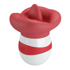 Baile The Flaming Lips Mina Clitoral Vibrator (Red/White) - - Clit Ticklers and Pulsators