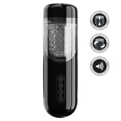 Pretty Love Lorelei Vibrating Male Masturbator - Black - Masturbators and Strokers