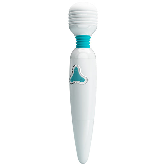 Pretty Love Cloud Rechargeable Body Wand Massager - White Blue - Body Wands