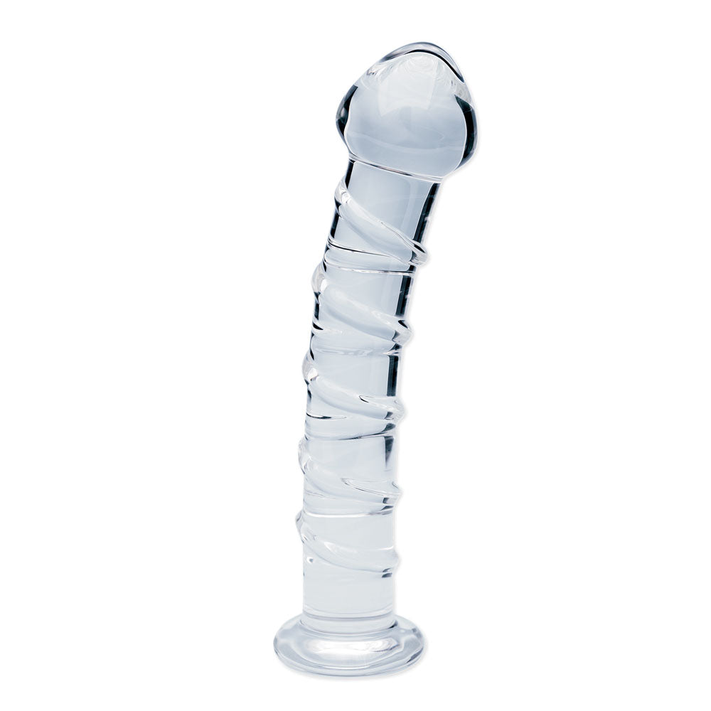 Creative Conceptions Clarity Seraphic Spiral Borosilicate Glass Dildo - - Glass Sex Toys