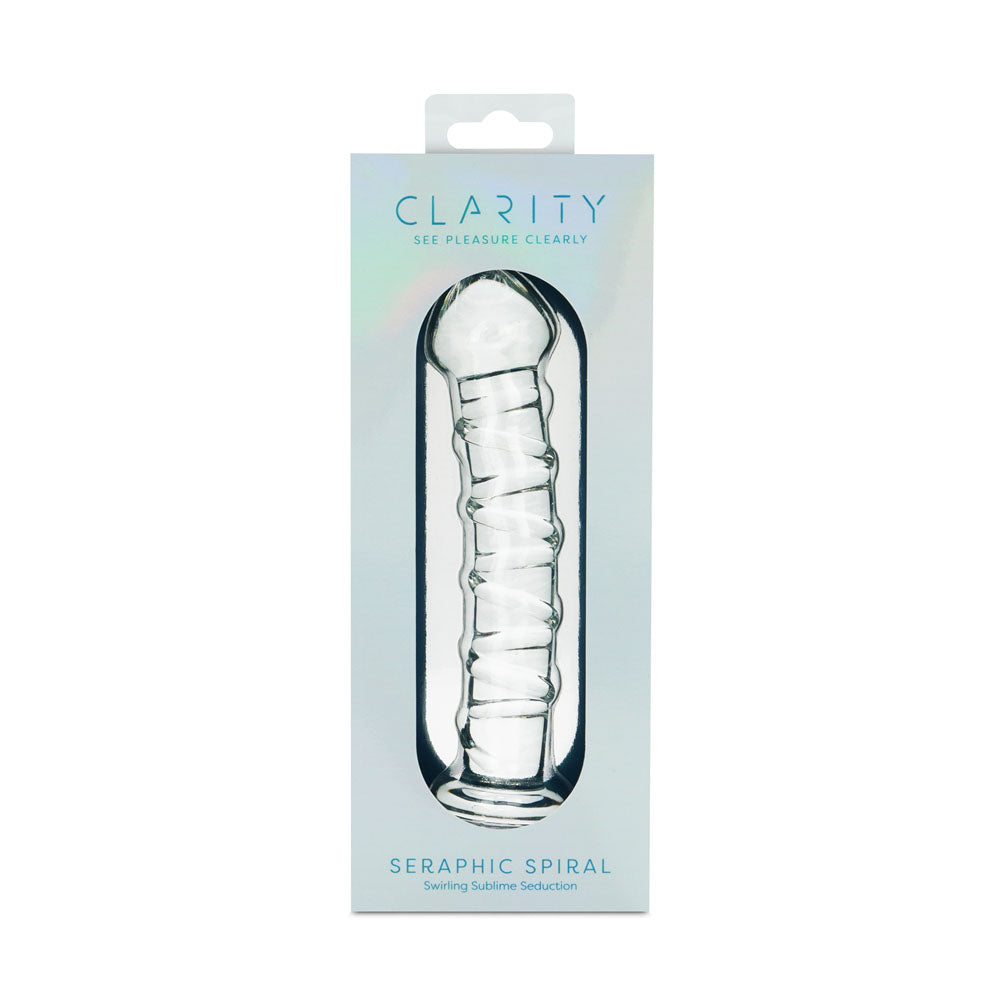 Creative Conceptions Clarity Seraphic Spiral Borosilicate Glass Dildo - - Glass Sex Toys