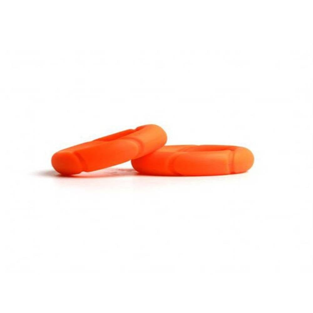 Sport Fucker Ready Stretchy Cock Rings Premium Liquid Silicone - Orange - Cock Rings