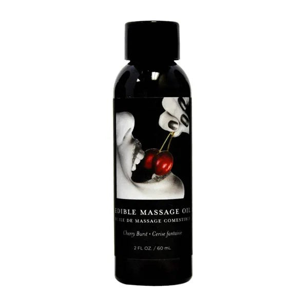 Earthly Body Edible Massage Oil 59ml Natural Vegan Intimate Enhancement - Cherry - Sex Pheromones and Perfumes