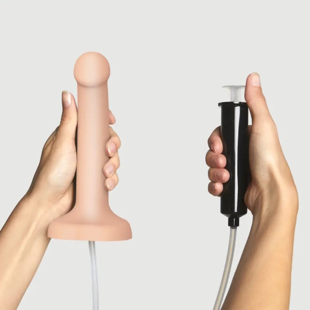 strap on me Semi Realistic Cum Ejaculating Dildo Ejaculation - - Personal Massagers