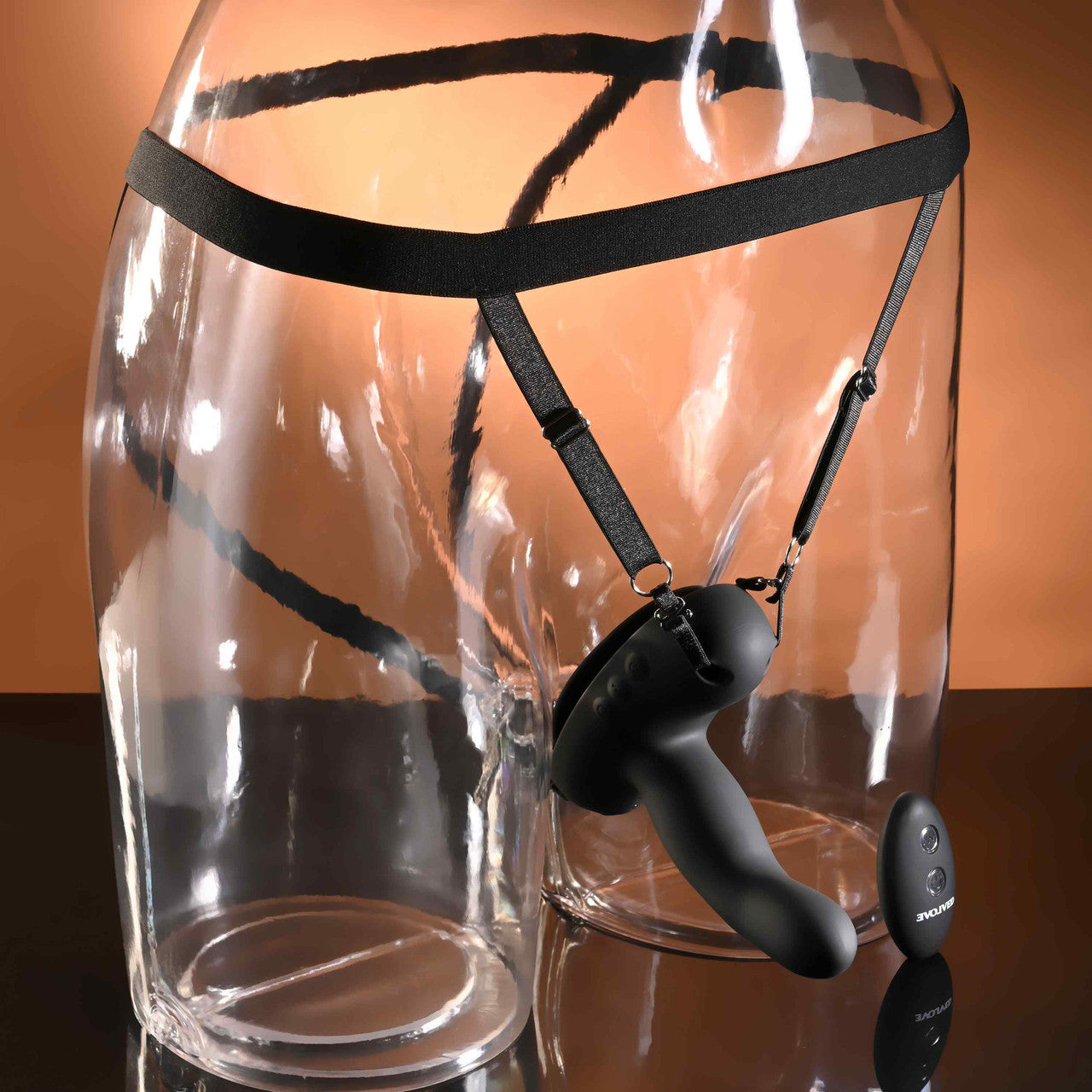 Evolved COME CLOSER Vibrating Strap-On with Remote - - Strap On Sextoys