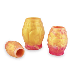 BDStyle Sex Delay Silicone Lock Ring Small - Gold - Stretchy Cock Rings