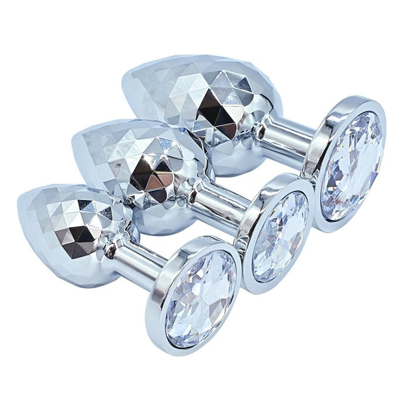 Helix Jewelled Small Anal Plug Rose Quartz - - Steel Sex Toys