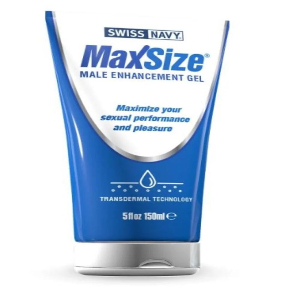 Swiss Navy Max Size Cream 5oz/147ml Tube with L Arginine - - Delay and Excite Sprays